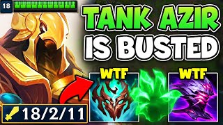 THIS NEW TANK AZIR BUILD IS TAKING OVER HIGH ELO WHY IS THIS SO BROKEN [upl. by Elephus791]