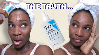 I TRIED CERAVE RENEWING SA CLEANSER FOR 2 WEEKS  HONEST REVIEW [upl. by Felix]