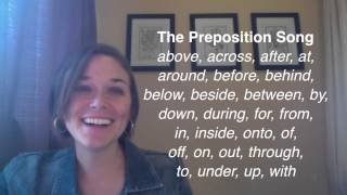 What is a preposition Listen to the preposition song [upl. by Yrral966]