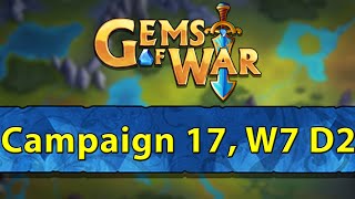 ⚔️ Gems of War Campaign 17 Week 7 Day 2  Hell Gate Faction and PvP ⚔️ [upl. by Eyde]