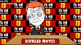 👹MOYES SACKED by Man Utd👹 Moyes Way Song funny football cartoon My Way parody [upl. by Dachy]