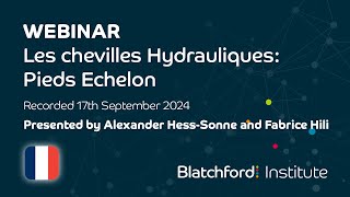 FR Webinar  Les Chevilles Hydrauliques Pieds Echelon  Sept 2024 [upl. by Bettina]