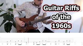 Guitar Riffs of the 1960s with Tabs [upl. by Marella]