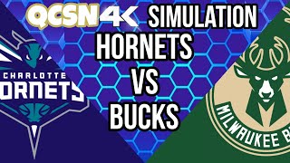 4K Charlotte Hornets vs Milwaukee Bucks  Hornets Simulation NBA 2K24 [upl. by Anihsit]