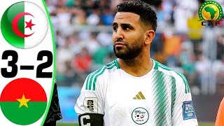 Algeria vs Burkina Faso 32  All Goals and Highlights  2024 🔥 MAHREZ [upl. by Anitserp]