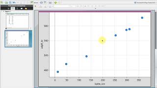 TI nspire lineær regression fra graf [upl. by Ecyla]