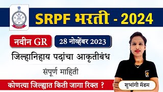 SRPF पोलीस भरती 2023  GR प्रसिद्ध  New Update [upl. by Hynes]