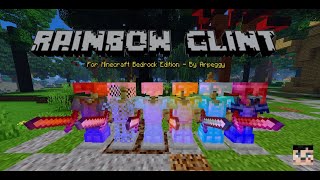 RAINBOW Enchanted Items Glint  Minecraft Bedrock Resource Pack [upl. by Dylana]