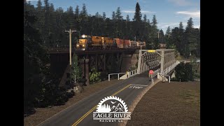 Eagle River Railway TS19  Cab Ride to Myrtle Creek [upl. by Lehar631]