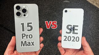 iPhone 15 Pro Max vs iPhone SE 2020 SPEED TEST  BEAST vs Tiny BATTLE [upl. by Davida722]