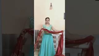 Drape a silk saree over a skirt sareeskirt draping youtubeshorts [upl. by Hatnamas]