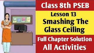 Class 8th English chapter 13 question answer class 8th english lesson 13 Smashing The Glass Ceiling [upl. by Groh]