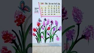 Diy Paper Calendar Drawing Idea October 2024 🗓️ ll diy art shorts [upl. by Eelessej]