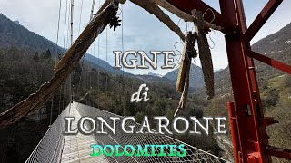 IGNE di Longarone Passarella Suspension Bridge [upl. by Alli]