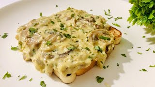 CREAMY GARLIC MUSHROOMS ON TOAST  QUICK AND EASY RECIPE  HNH SISTERS LIFE [upl. by Meara]