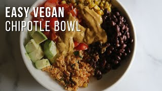 how to make a vegan burrito bowl at home [upl. by Nyliahs]