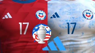 CAMISETAS ADIDAS de CHILE para la COPA AMÉRICA 2024 FILTRADAS [upl. by Elokin]