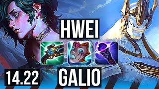 HWEI vs GALIO MID  KR Master  1422 [upl. by Yrro]