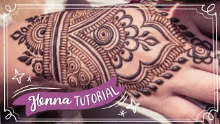 Easy Henna Design for Beginner  Hand Henna [upl. by Lull136]