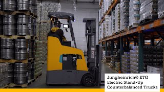 Jungheinrich® Electric StandUp Counterbalanced Lift Trucks [upl. by Llenyr]