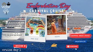 OH SHIP Its a family trip  Embarkation Day  Cabin Tour  Carnival Cruise VLOG Day 1 cruise [upl. by Ragen]