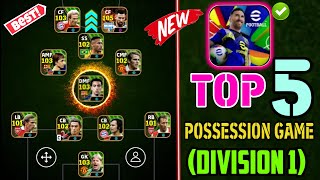 Top 5 Best Custom Possession Game Formations in efootball 2025  Custom Possession game formations🔥 [upl. by Zeiler527]