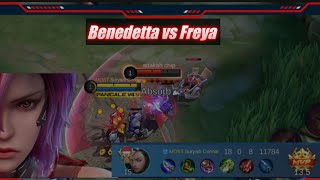 Benedetta vs Freya explane  build full damage  Mobile Legends  Mlbb [upl. by Shotton]