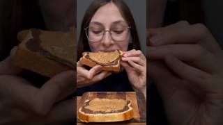 EATING PEANUT BUTTER amp NUTELLA ON BRIOCHE BREAD WITH SOME 325 DAIRY MILK  ASMR WITHOUT TALKING [upl. by Gnoz]