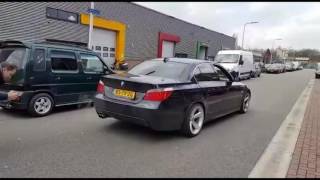 Bmw E60 545i V8 exhaust cutout acceleration [upl. by Everest]