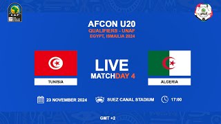 U20 AFCON 2025 Qualifiers  UNAF  TUNISIA VS ALGERIA [upl. by Quar]