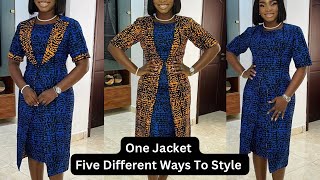 How to cut and sew a Reversible Jacket ll style in 5 different ways [upl. by Afton106]