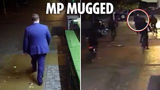 Shock moment Labour MP mugged in London street after being chased amp ambushed by ebike gang [upl. by Nadual]