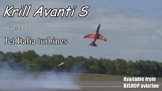 TWIN HOVERING turbine jets Krill Avanti S Jet Italia turbines BISHOP aviation [upl. by Siugram186]