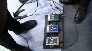 MESSE 2015 Wireless Controlled Effects Pedals From Norway Demo [upl. by Nogem]