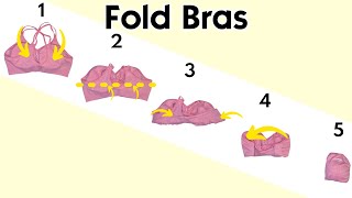 How to Fold Bras With Padding or Underwire [upl. by Rosati]