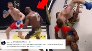 FIGHTERS REACT TO MATUS JURACEK KNOCKOUT HENRY FADIPE  KSW 91 JURACEK VS FADIPE REACTIONS [upl. by Zhang504]