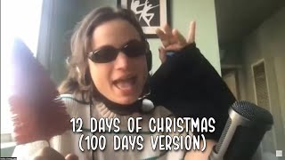 Angela Giarratana losing it while singing 12 Days Of Christmas 100 Days Version  AoAoAoA [upl. by Sheets457]