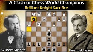 A Clash of World Champions  Steinitz vs Lasker 1899 [upl. by Ettenirt]