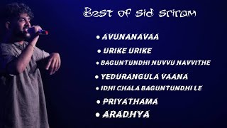 best of sid sriram newsongs [upl. by Ainnat758]