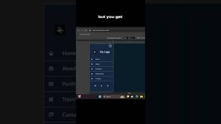 Modern Responsive Sidebar Menu Toggle with HTML CSS JavaScript shorts [upl. by Aneleairam89]
