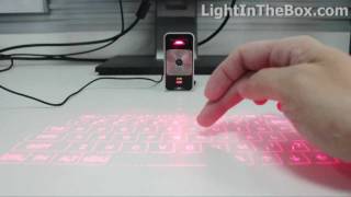 Laser Projection Keyboard From LightInTheBox [upl. by Eseenaj]