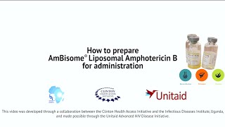 Preparation of Liposomal Amphotericin B Ambisome for Administration [upl. by Nodal985]