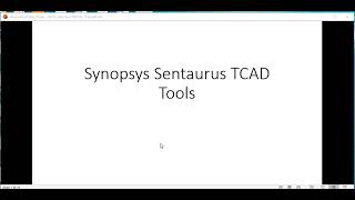 Sentaurus TCAD Tutorial 2 What are the Synopsys Sentaurus work bench 2nd Lecture [upl. by Nydroj423]