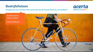 ETION  De bedrijfsfiets op de fiscale fiche [upl. by Landrum]