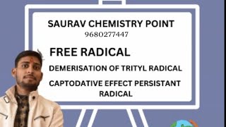 free radicaldimerisation of trityl radical captodative effect presistant radical [upl. by Zerelda]