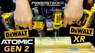 Dewalt Atomic Gen2 vs Dewalt XR Impact Driver with PowerStack STAFDA 2021 [upl. by Guillermo]