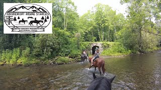 Smoky Mountain Horseback Riding  Smokemont Stables Cherokee North Carolina [upl. by Nrojb]