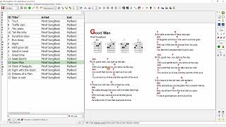 E013  Miraf SongBook  Database Export Import Sorting  English version [upl. by Mudenihc]