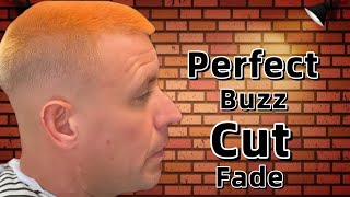 Easy buzz cut fade tutorial 💈Asmr barbershop YouTube [upl. by Olihs]