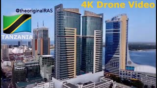 🇹🇿 ZANZIBAR DAR ES SALAAM TANZANIA  AERIAL DRONE FOOTAGE 4K [upl. by Symon]